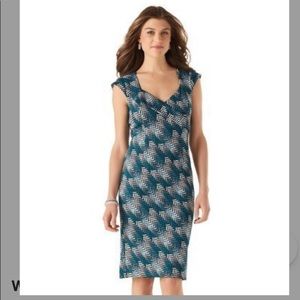 White House black market herringbone knit sheath